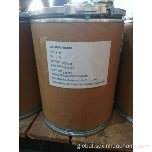 China 800mg Phosphate Binding Sevelamer Carbonate API Factory